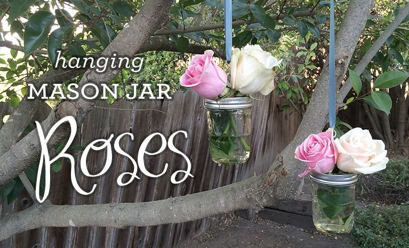 DIY hanging mason jar vases | Download & Print
