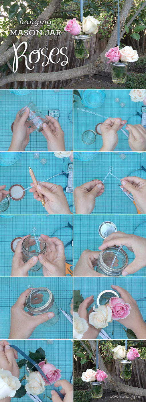 DIY Hanging Mason Jar Vase for Your Wedding