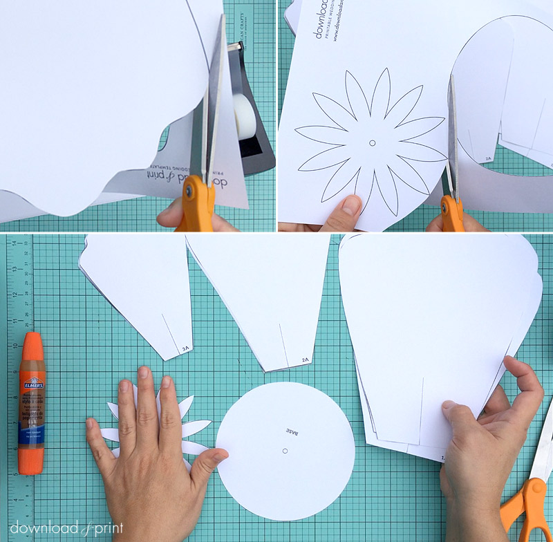 Giant Paper Flower Template Pdf Pulp