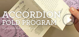 DIY accordion fold wedding program | Download & Print