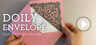 DIY doily envelope liner | Download & Print