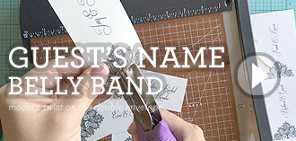 DIY elegant wedding belly band with guests' names | Download & Print