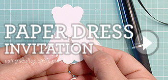 Free 3D Paper Wedding Dress Shower Invitation | Download & Print