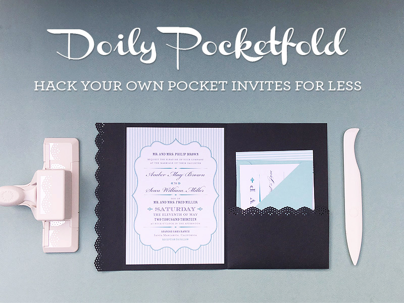  DIY & Custom Printed Pocket Fold Invitations