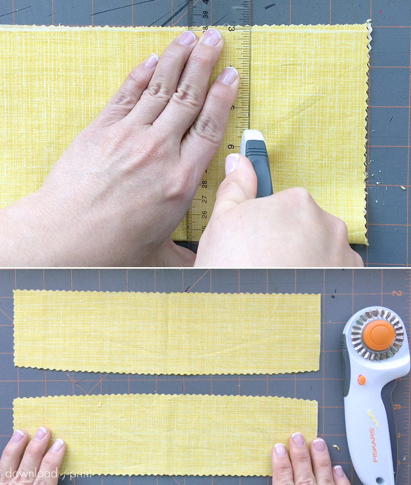 DIY no-sew fabric belly band for wedding invitations | Download & Print