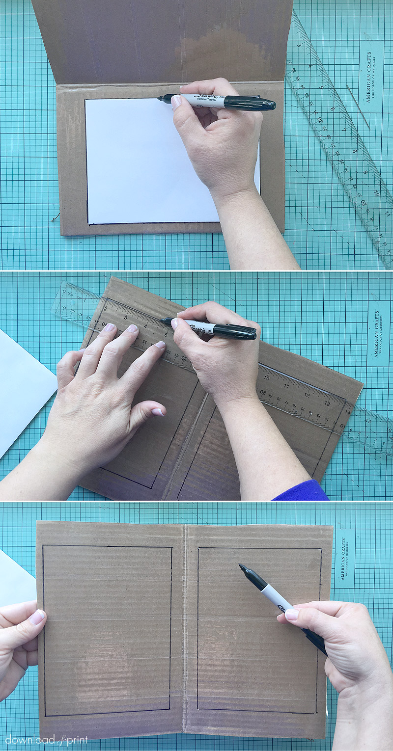 Trace & mark envelope for DIY printing | Download & Print