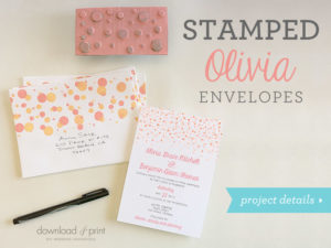 DIY stamped envelopes | Download & Print
