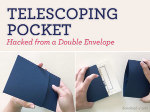 DIY Telescoping Pocket Wedding Invitation | Download & Print