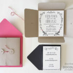 Button & String Invitation Pocket