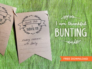 Printable Thanksgiving Bunting | Download & Print