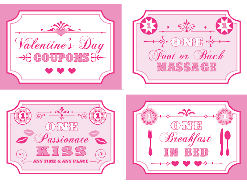 Free Printable Valentine s Coupon Book