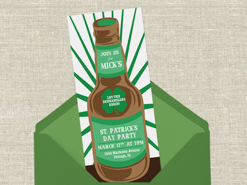 Printable St. Patrick's party invitation | Download & Print