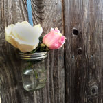 Hanging Mason Jar Roses