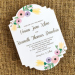 Die Cut Invitation