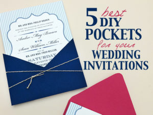 5 best diy pockets for wedding invitations | Download & Print