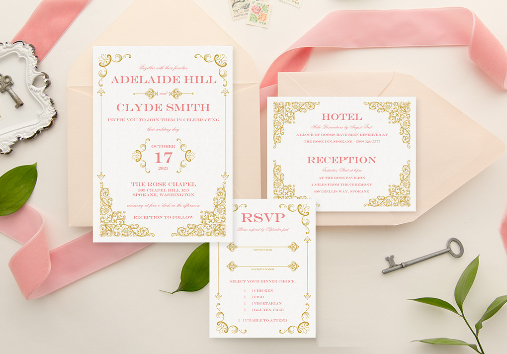 Make Your Own Wedding Invitations, Wedding Invitation Landscape Templates Word