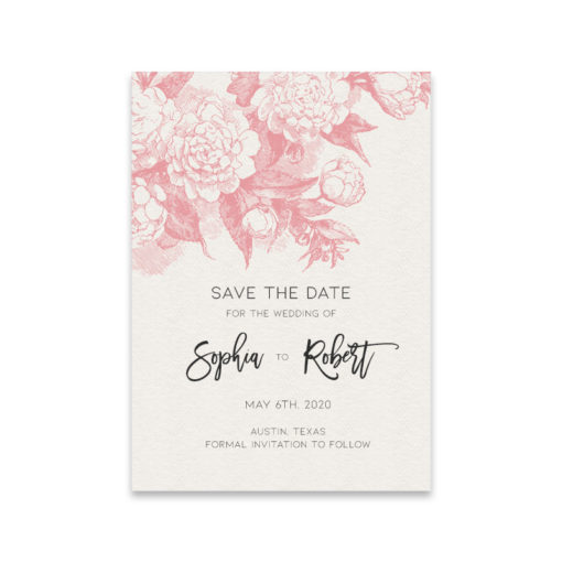 Garden Rose Wedding Save the Date | Download & Print