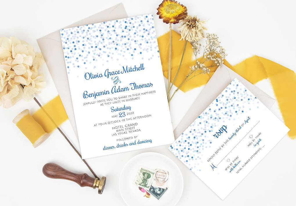 Budge Savvy Bride Olivia Wedding Invitation