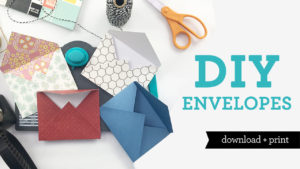 DIY Envelopes Any Size Using Scrapbook Paper