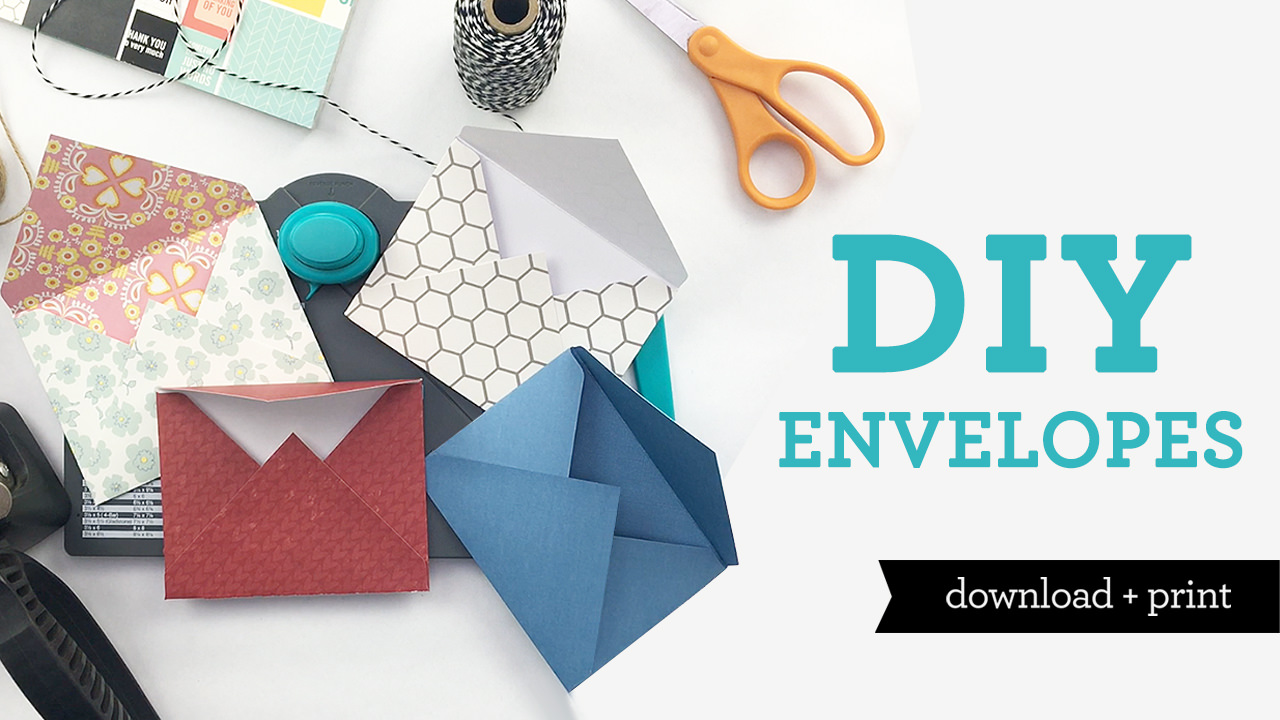 DIY Envelopes Any Size, Using Scrapbook Paper
