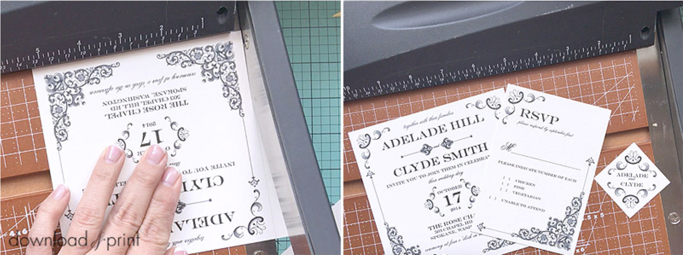 DIY Translucent Wedding Invitation with Vintage Charm