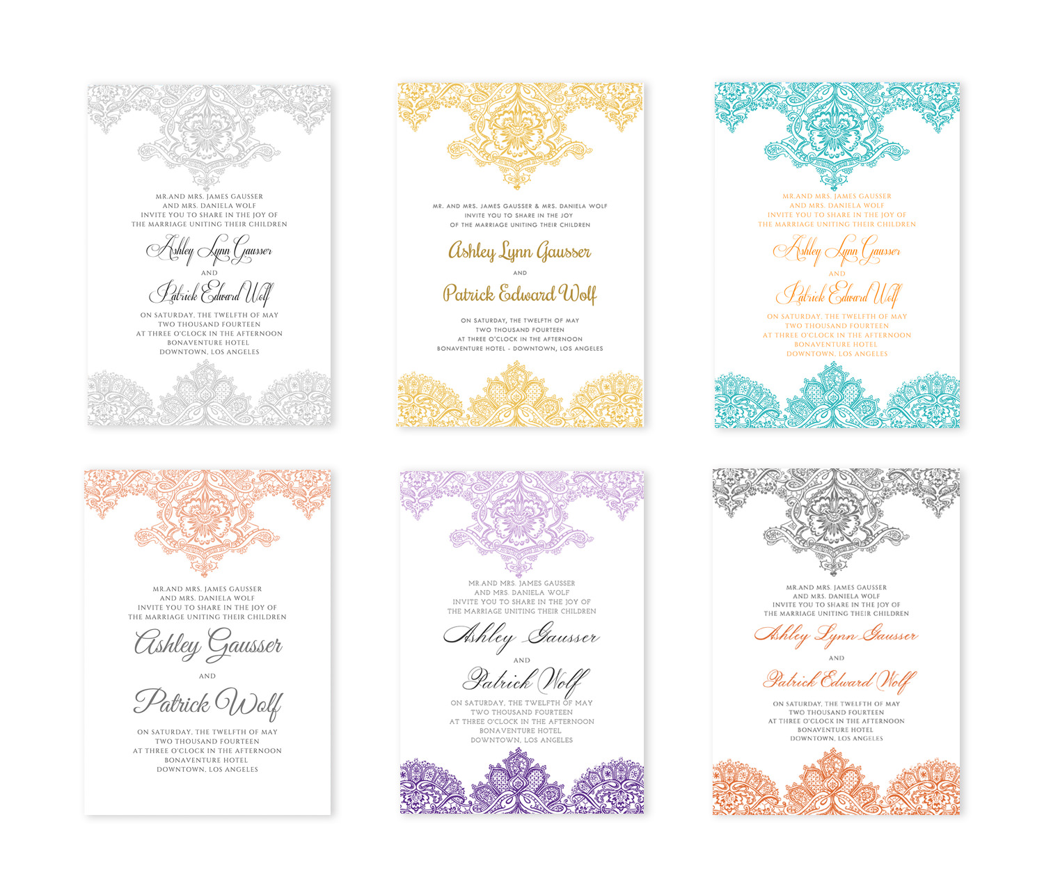 diy elegant lace wedding invitation template suite