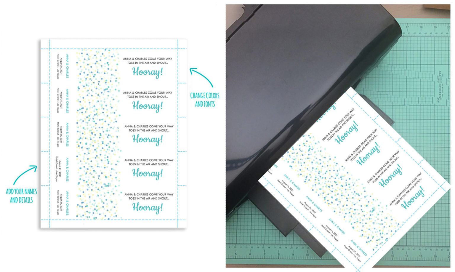 DIY Jumbo Confetti with free Printable Favor Bag Label